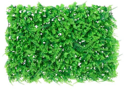 vidaXL Farnblätter Sichtschutz Künstlich 6 STK., Kunstfarn in natürlicher Optik, Kunsthecke Pflegeleicht für Garten, Hecke Blatthecke, Grün 40x60cm