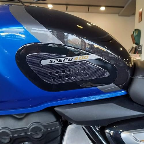 labelbike - 3D Tank Aufkleber Motorrad Dekorations und Seitenschutz kompatibel mit Triumph Speed 400