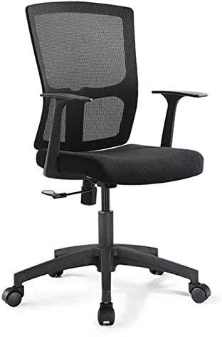 LiChA Bürostuhl, Besprechungsraum, Computerstuhl, Netz-Lift-Drehstuhl, ergonomischer Tisch und Stuhl, Bürostuhl, Arbeitsstuhl, Spielstuhl, Stuhl (Farbe: Schwarz, Größe: 96 x 47 x 64 cm)