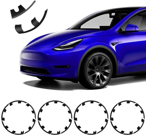 Felgenschutz 21 Zoll Kompatibel mit Tesla Model Y, 21 Zoll Felgenrand-Schutz ABS Felgenschutz Felgendeckel, Autoschutz Felgen-Nabenkappen-Abdeckung Nabenschutz Felgenabdeckung für Model Y 2021-2024