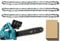3 x Sägeketten für 30cm Schiene 3/8LP 1,1 mm 44 Antriebsglieder, Rückschlagsarme Schwert Kettensägenketten kompatibel für Stihl Motorsägen MSE170C MS194T - 36100000044