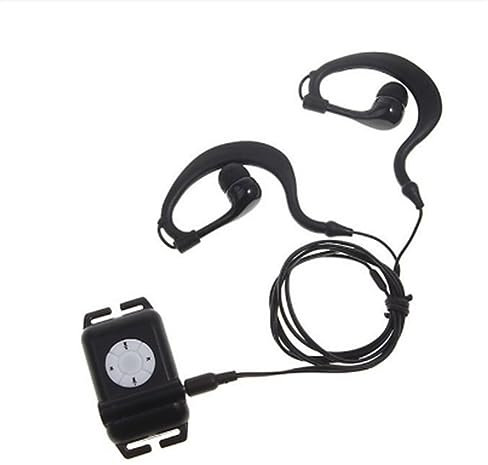 Remingtape Reproductor MP3 para natación, reproductor MP3 impermeable con auriculares, FM MP3 para surf, clip para auriculares portátil, reproductor de MP3 (4 GB)