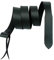 WEMBILS Latigo Sattelgurt aus Leder mit Löchern für Westernsattel, Schwarz, 165 cm