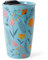 Umlaca Coffee Cup Ceramic Travel Mug with Lid for Hot Drinks, Insulated Double Wall Mug, 12oz/350ml, BPA Free, Dishwasher Safe, for Home, Office, Car, to Go (Blue)