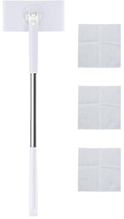 Automatic Cloth Changing Mop, Small Floor Mops Compatible With Face Towels, 360° Rotating Head Flat Dust Mop With Long Handle, Cleaning Tools Kitchen Gadgets 2024 New For Living Room Bedroom Wall