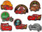 alles-meine.de GmbH 2 TLG. Set: Bügelbilder Cars - Lightning Mc Queen und Freunde - jeweils Circa 7,7 cm * 5,2 cm Bügelbild - Aufnäher Applikation Auto McQueen Nascar Rennauto