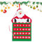 Adventskalender aus Stoff Weihnachten – Adventskalender der Geburt 2024, Weihnachts-Countdown-Kalender für Kinder, Filzkalender mit 24 Taschen aus Stoff
