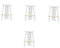 IMIKEYA 4 Stück handgewebter Wandteppich Makramee-Hängeregale Boho-Wandregale Hängende Pflanzenregale für die Wand Pflanzenregal für die Wand hängende Wandregale Boho-Regal Baumwolle Beige
