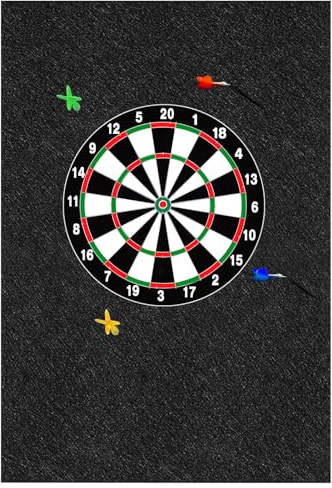 MQQUFF Dart Board Wall Protectors, Black Felt Wall Tiles Cork Dartboard Backing Wall Protector, 36 H X 25 W X 0.5 Square Dartboard Alternative Dart Accessories