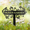 Personalised Bird Garden Signs with Stake, Custom Metal Garden Decor, Name Sign, Rustic Yard Welcome Sign, Lawn Ornaments Outdoor Allotment Sign, Address Signs, Home Gift