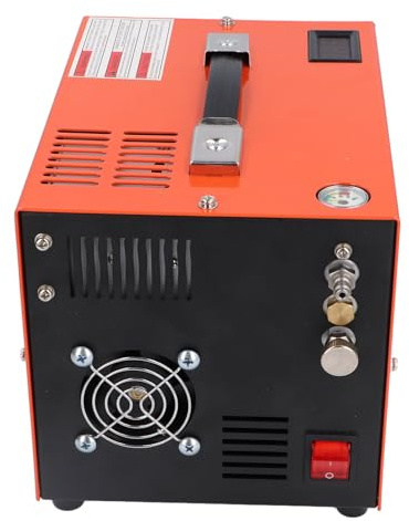 YDuupxe Hochdruckluftpumpe Lüfterkühlung Echtzeit Temperaturanzeige PCP -Luftkompressor Zum Tauchen Im Freien in der Außenseite (EU -Stecker 220 V)