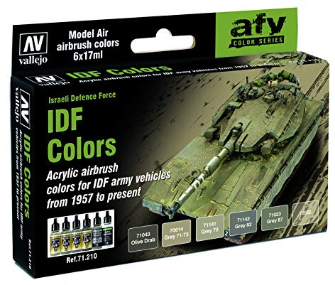Vallejo Model Air Set - IDF Army Colors,17 ml (Pack of 1)