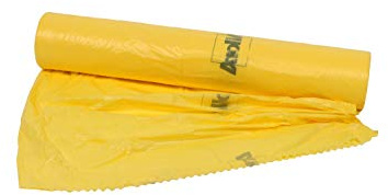 AllorA Profi Abdeckfolie gelb PE farbhaftend Lackierfolie 4m x 150m Werkstatt Folie Auto