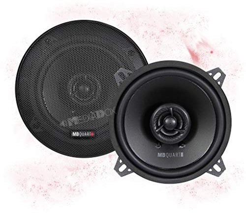 Mediadox Front/Heck 13cm/130mm 2-Wege Koax Auto Lautsprecher/Boxen/Speaker Set von MB Quart (QX130) kompatibel mit Honda