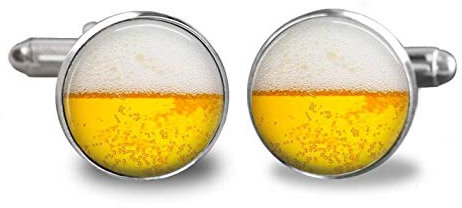 Death Devil Manschettenknöpfe aus Bier-Legierung, Kunstbild, Manschettenknöpfe, Metall