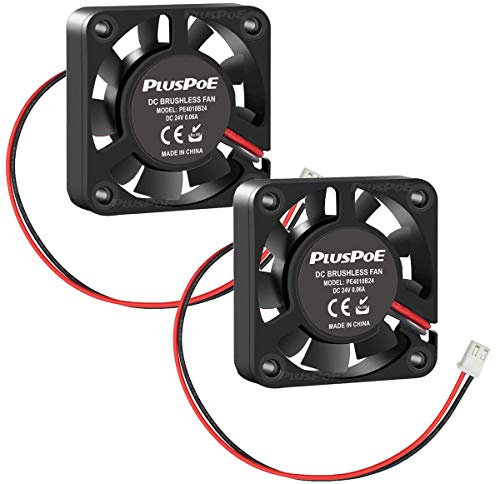 40mm Fan 24V, Ender 3 Fan Upgrade 24 Volt Fans 4010 Works for Ender 3 Pro 3X CR-10S for 3D Printer Humidifier Aromatherapy (2 Pack)