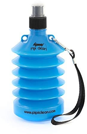 PIPI-CLEAN Botella higienizante para Limpiar el PIS orina de tu Perro o Mascota de la vía pública, Elimina el Olor de la meada sobre farolas, fachadas o mobiliario Urbano (Azul)