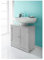 Saxony® Under sink storage bathroom cabinets free standing Grey wooden furniture sets cupboard unit with 2 doors floor cabinet MDF wood Crisp finish Large Space For Pedestal