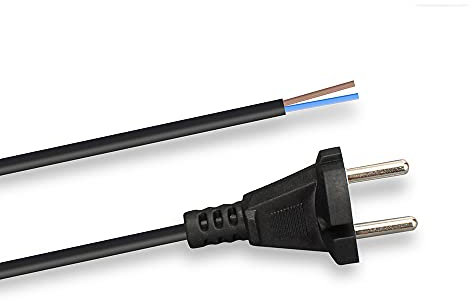 MisterVac | Kabel Zuleitung Strom- Reparaturkabel kompatibel mit Parkside PWS 20 A1 Waschsauger