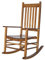 Schaukelstühle Holz Braun Schaukelstuhl Mit Lattenrost & Sitz, Rocker Zum Balkon Indoor Hinterhof Rasen Garten Terrasse Vorbau, Last 385lbs / 175kg