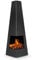 Dellonda Wood Burner/Chiminea - Black Steel - DG105
