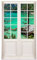Wandtattoo 120 x 200 cm - Terrassentür mit Ausblick auf Bergsee - Wandsticker