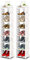 Dripex Schuhregal Standregal 8 Ablagen Schuhablage Schuhständer Schuhschrank multifunktional Standregal für Flur Schlafzimmer Küche 2 Stück