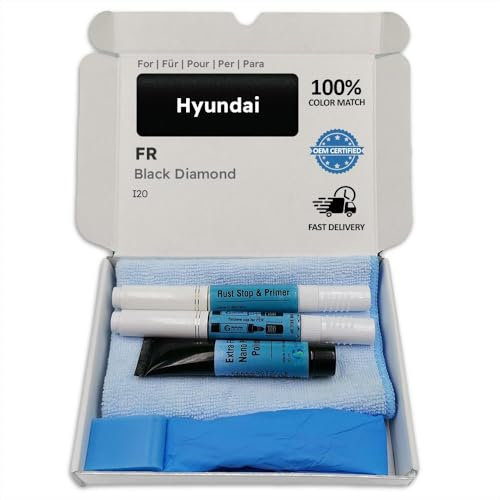 Genuine Colors Lackstift BLACK DIAMOND FR für Hyundai Schwarz I20