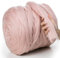 MeriWoolArt® 100% XXL Merino Wolle Garn 4-5 cm Dicke Wolle Garn, Filzwolle Trockenfilzen Nassfilzen, DIY Klobiges Wolle Garn Decke, Decke Baby Wolle, Arm Stricken Decke Garn Hellrosa, 100g