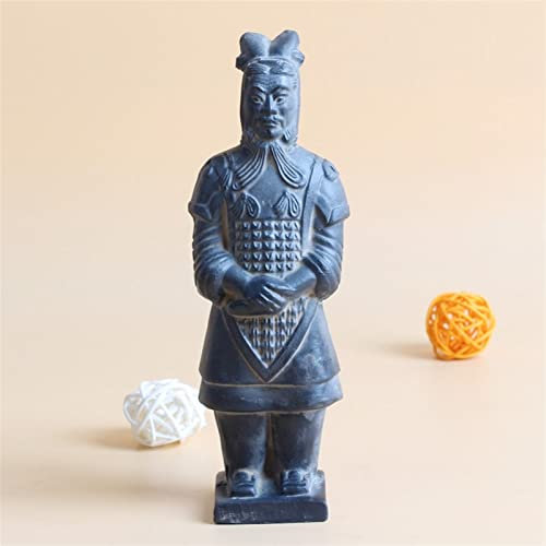 WMDSYGD Clay Harz Handwerk Dekoration China Antike Nachahmung Soldat Skulptur Handgemachte Souvenirverzierungen Desktop-Statue (Color : A 3in)
