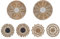 Wanddeko Seegras natürlich geflochten Wandkörbe 6er Set Kreise Boho Pintano