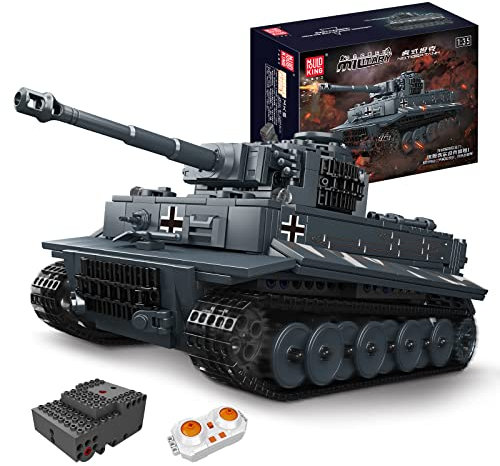 Mould King 20014 Technik Ferngesteuerter Panzerbausatz für Jungen, 800 Stück MOC-Steine RC Panzer Modellbau Spielzeug, Lernspielzeug Bauspielzeug für Kinder