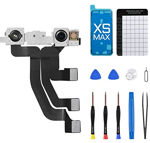 DGSCSMY per iPhone Xs MAX Kit di Riparazione di Ricambio Fotocamera Frontale 7MP 6.5 pollici, xsmax OEM Frontale Modulo Obiettivo Strutturato Ricevitore Luce Connettore Trasmettitore Sostituire