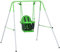 Outsunny Altalena per Bambini 6-36 Mesi da Giardino e Salotto in Acciaio e PE con Seggiolino e Bretelle di Sicurezza, 122x146x122 cm, Verde