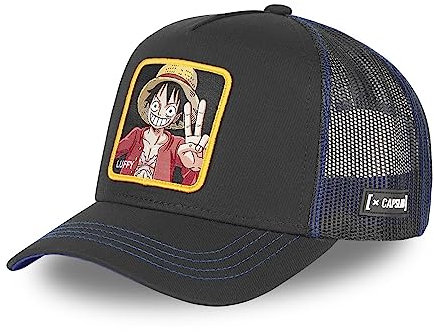 Capslab Ruffy One Piece Schwarz Trucker Cap - One-Size