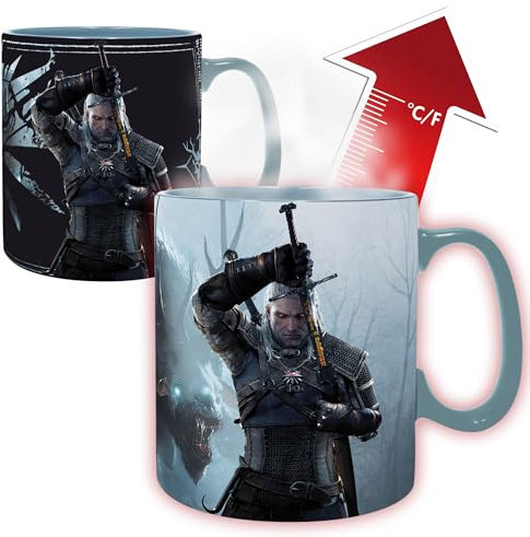 ABYSTYLE - The WITCHER Tasse Heat Change 460 ml Geralt & Ciri