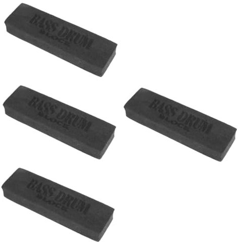 SUPVOX 4pièces Bloc De Basse Antidérapant Éponge Accessoire De Batterie Non-dérapant Pour Maintien Optimal Fiable Version