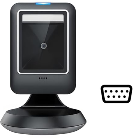 HDWR HD-S63-RS232 Barcode-Scanner QR 1D 2D, RS232, Auto-Sense, IP54 | Multi-OS, automatischer Sensor, staubgeschützt, für Kassensysteme mit serieller Schnittstelle