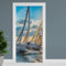 Finest Folia Türfolie 90x200 cm Türtapete Türposter Folie für Tür Wohnzimmer Kinderzimmer Küche Türaufkleber Bad Aufkleber selbstklebend TF01 (41 Segelboote)