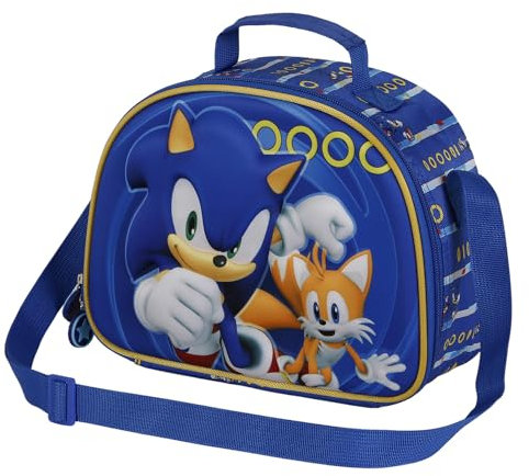 Sonic The Hedgehog - SEGA Unisex Kinder Sonic The Hedgehog - Sega 3D Frühstückstasche 3D Frühstückstasche Tails, Blau Tails, Einheitsgröße