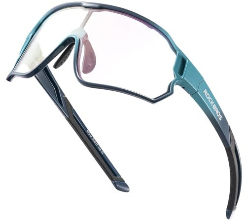 ROCKBROS Selbsttönende Fahrradbrille Sportbrille Jugendliche Sonnenbrille Kinder Radbrille UV400 Schutz Fahrrad 4 Farben mit TR90 Rahmen