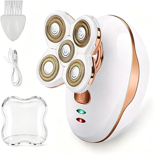 Upgrade Electric Lady Shaver, Women Razor Waterproof Female Shaver Bikini | Cordless Women Hair Remover Rechargeable Painless Bikini Razor with Cleansing Brush for Legs Body Face Lips
