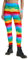 sissycos Damen 80er Neon Leggings Pants, Yoga Druck Print Bequem Fauen Laufhosen(Stolz Pinselstriche,S)