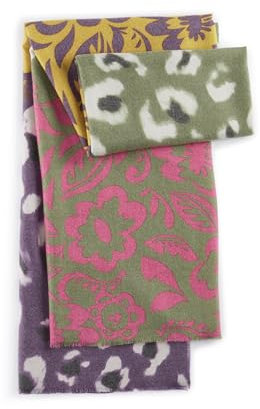 CODELLO Damen Kaschmirweicher Schal mit gedrucktem Leo-Blumen-Mix