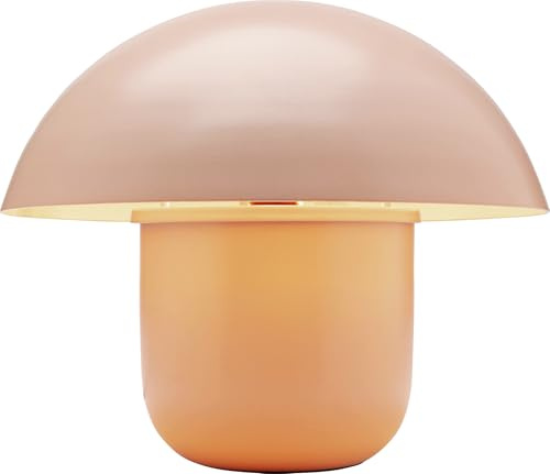 Kare Design Tischleuchte Mushroom, rosa, 27x29x29 cm (H/B/T) | Stahl, modern, fürs Schlafzimmer