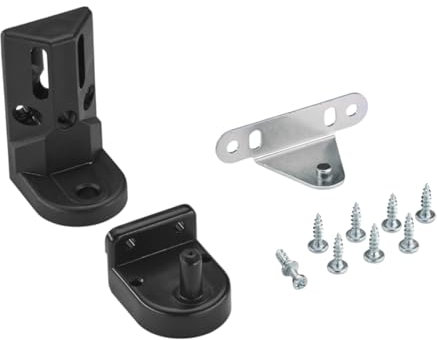 Hailo Montagezubehör 1225799 schwarz für Compact-Box und Mono | Zubehör-Set für Abfallsammler | Passend zur Montage von Schwenkeimer-Systemen | Einfache Montage