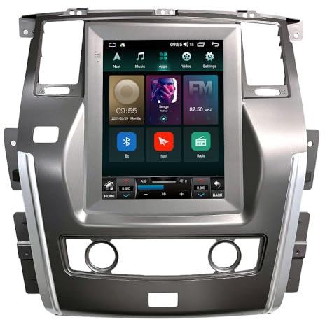 MIVPD Autoradio für Patrol 2017-2021 Android 15 Stereo mit 9,7-Zoll-Touchscreen-Unterstützung 5G WiFi Wireless CarPlay Android Auto GPS Navigation Bluetooth USB DSP SWC Rückfahrkamera FM Radio,TS7