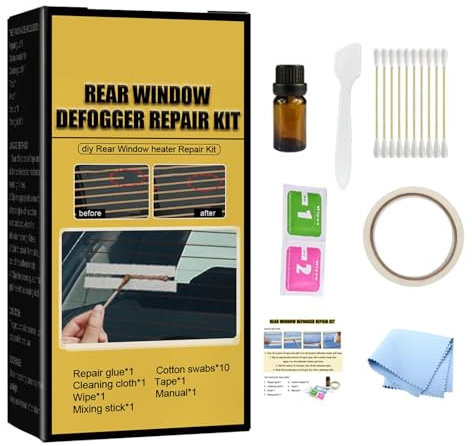 Mwqpgyh Car Rear Window Defroster Repair Kit, Rear Window Defogger Repair Kit, Car Rear Windshield Defogging Repair Tool, Windshield Repair Kit Rear Window Defogger Repair Kit For Car Scratches Broken