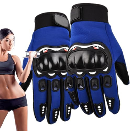 Fahrradhandschuhe Damen Halbfinger Fahrradhandschuhe mit Hartschale Stoßdämpfend Radsport Zubehör für Frauen Jugend Alt Anfänger Motorrad Fitness Outdoor Fitness