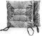 BESCH Pack 2 Cojines para Silla Usos Interior y Exterior 40x40x5cm Extra Suave - Cojin de Asiento Decorativo Funda de Poliéster y Relleno de Fibra Hueca Lavable Cómodos Acolchados (Monstera Negro)